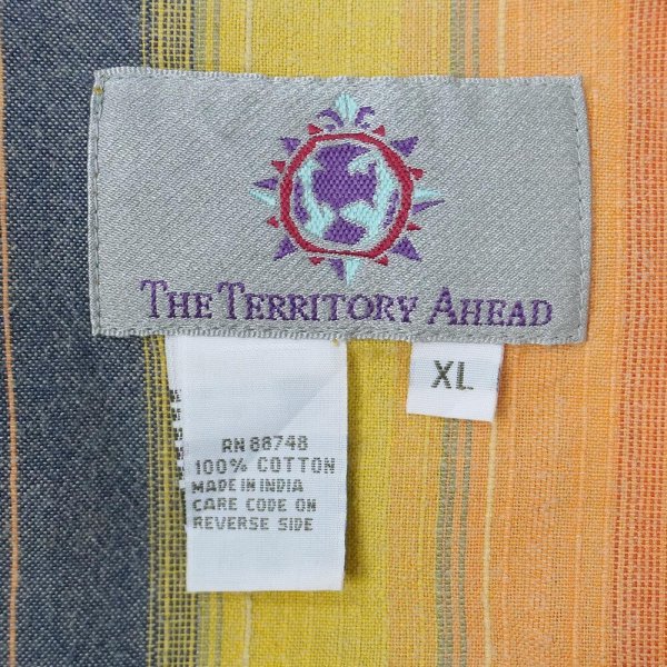 画像2: 90's THE TERRITORY AHEAD S/S レギュラーカラーシャツ (2)