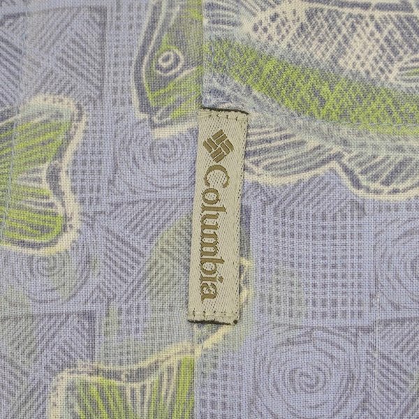 画像4: Early 00's Columbia 総柄 S/S オープンカラーレーヨンシャツ (4)