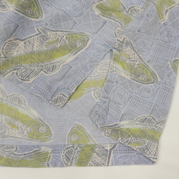 画像5: Early 00's Columbia 総柄 S/S オープンカラーレーヨンシャツ (5)