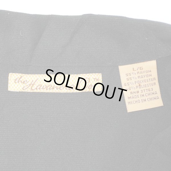 画像2: 00's The Havanera S/S レーヨンシャツ “BLACK” (2)