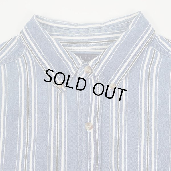 画像3: 90's BASIC EDITIONS シャンブレー ボタンダウンシャツ (3)