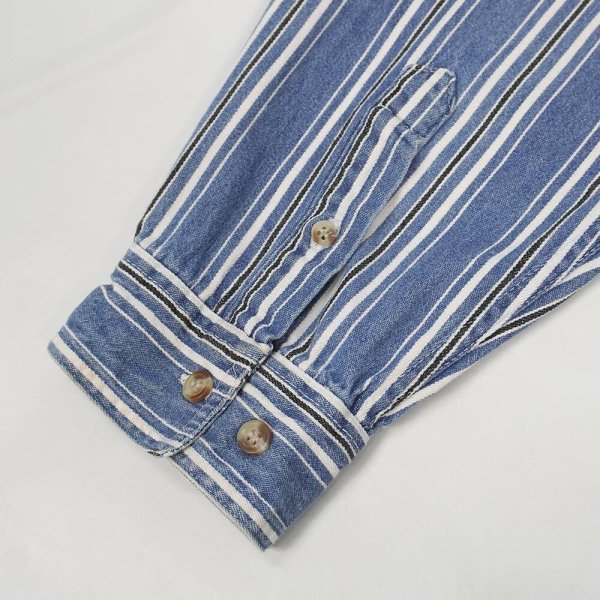 画像4: 90's BASIC EDITIONS シャンブレー ボタンダウンシャツ (4)