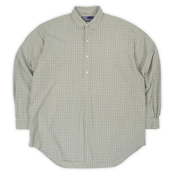 画像1: Early 90's Polo Ralph Lauren プルオーバー ラウンドカラーシャツ (1)