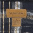 画像2: Late 90s ST JOHN'S BAY ヘビーネルシャツ "Black Ombre Plaid" (2)