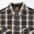 画像3: Late 90s ST JOHN'S BAY ヘビーネルシャツ "Black Ombre Plaid" (3)