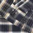 画像4: Late 90s ST JOHN'S BAY ヘビーネルシャツ "Black Ombre Plaid" (4)