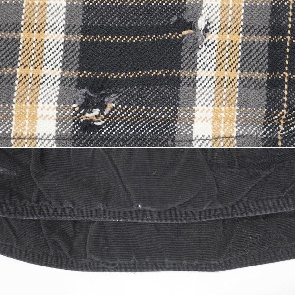 画像5: Late 90s ST JOHN'S BAY ヘビーネルシャツ "Black Ombre Plaid" (5)
