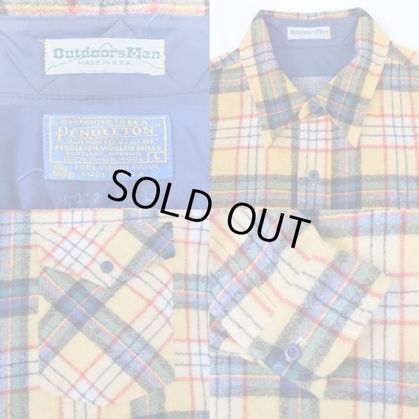 画像3: 70's Pendleton×Outdoorsman ウールシャツ "MADE IN USA" (3)