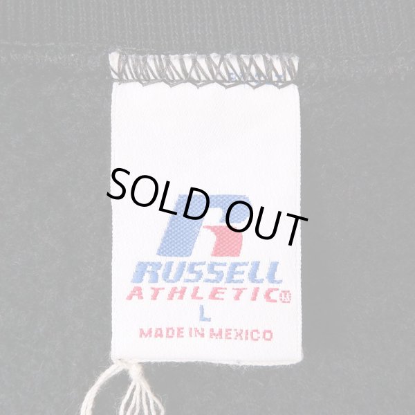 画像2: 00's RUSSELL カレッジプリント スウェット "BLACK" (2)