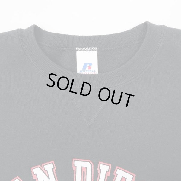 画像3: 00's RUSSELL カレッジプリント スウェット "BLACK" (3)