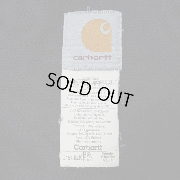 画像2: Early 00's Carhartt サーマルライナー スウェット "J154 BLK" (2)