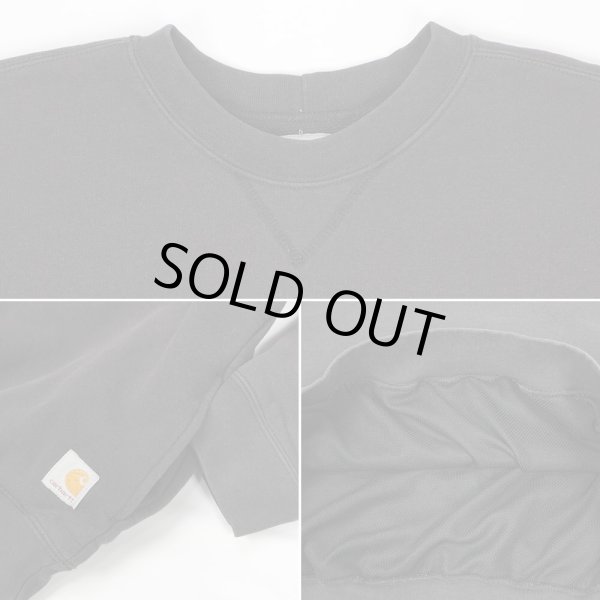 画像3: Early 00's Carhartt サーマルライナー スウェット "J154 BLK" (3)