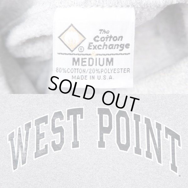 画像3: 90-00's WEST POINT スウェットパーカー “MADE IN USA” (3)