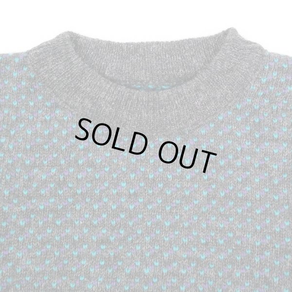 画像3: 80's L.L.Bean バーズアイ柄 ウールニット “MADE IN NORWAY” (3)