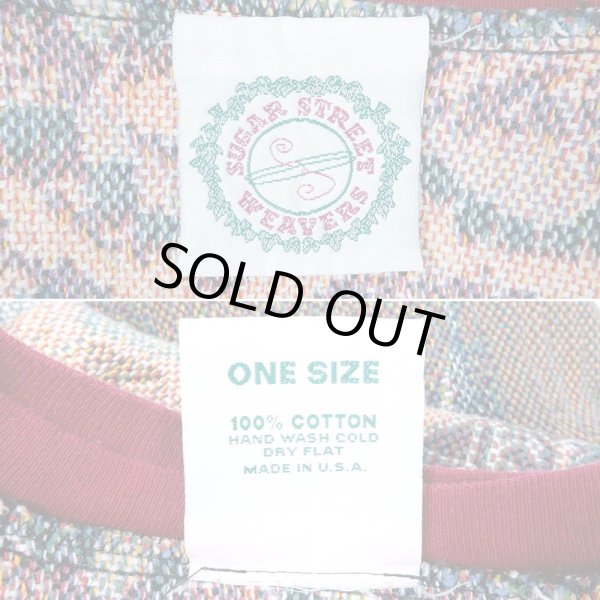 画像3: 90's SUGAR STREET WEAVERS 総柄 コットンニット "MADE IN USA" (3)