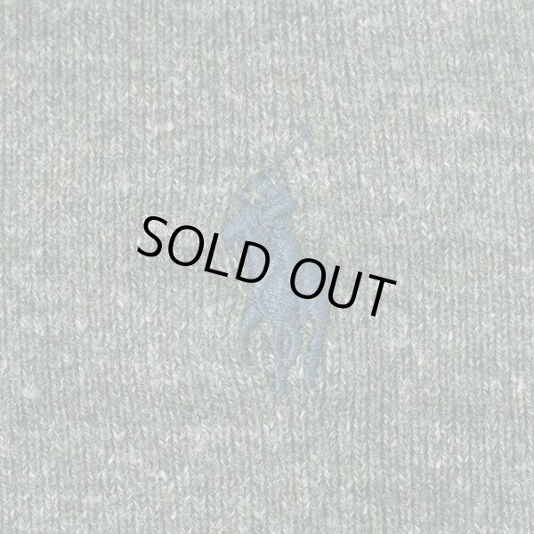 画像3: 00's Polo Ralph Lauren コットンニット "Heather Olive" (3)