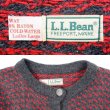 画像3: 80's L.L.BEAN バーズアイ柄 ウールニットカーディガン "MADE IN NORWAY" (3)