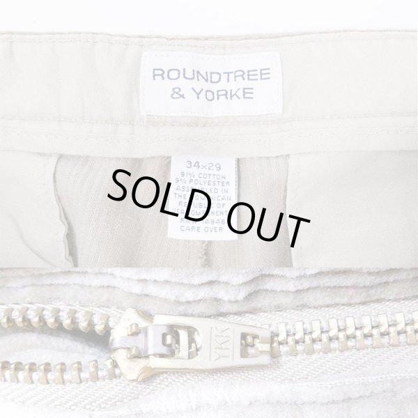 画像3: 90's ROUNDTREE＆YORKE 2タック 太畝コーデュロイパンツ (3)