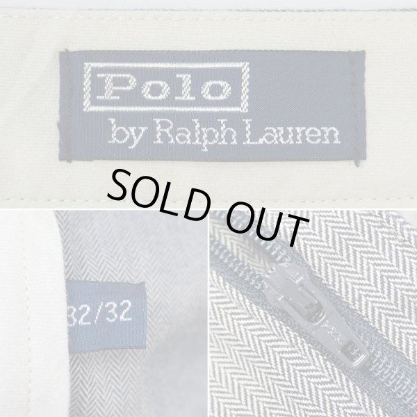 画像3: 90's Polo Ralph Lauren 2タック HBTトラウザー "実寸 W31 L30" (3)