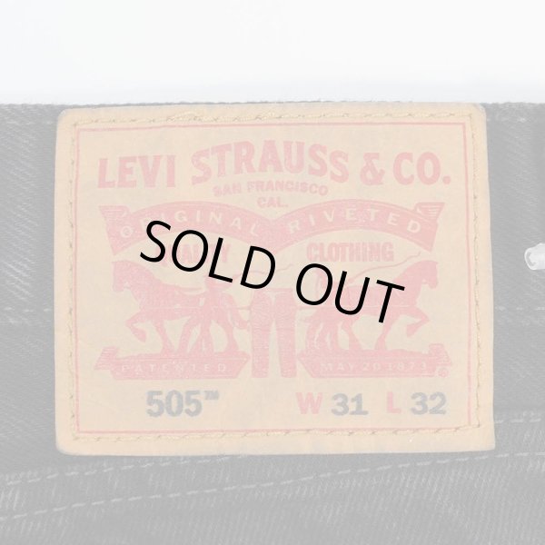 画像3: 00's Levi's 505 ブラックデニムパンツ "W31 L32" (3)