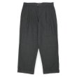 画像1: 90's DOCKERS 2タック コットンリネントラウザー "MADE IN USA / BLACK / W36 L29" (1)
