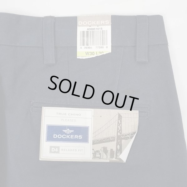 画像3: 00's DOCKERS 2タック チノトラウザー "NAVY / DEADSTOCK" (3)