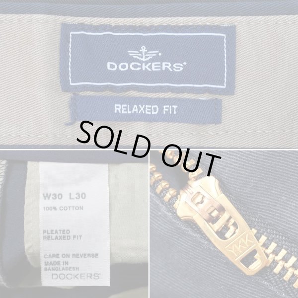 画像4: 00's DOCKERS 2タック チノトラウザー "NAVY / DEADSTOCK" (4)
