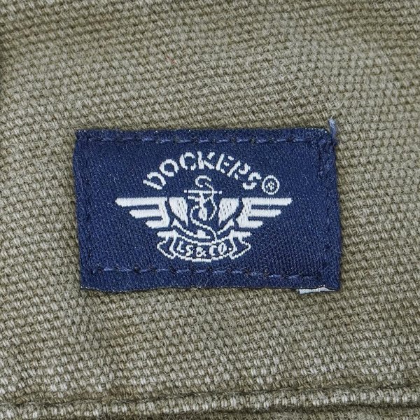 画像3: 90's DOCKERS 2タック キャンバストラウザー "BROWN / W33 L32" (3)