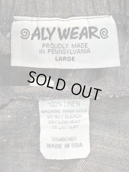画像3: 90's ALY WEAR リネン イージーパンツ “MADE IN USA” (3)