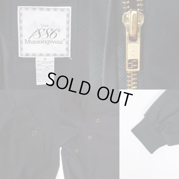 画像3: 90's Munsingwear キャップショルダージャケット "BLACK" (3)