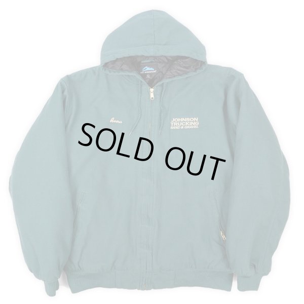 画像2: 00's Tri-Mountain フーディージャケット “JOHNSON TRUCKING” (2)