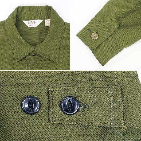 画像4: 70's Lee 220-1031 ツイルトラッカージャケット "OLIVE / DEADSTOCK" (4)
