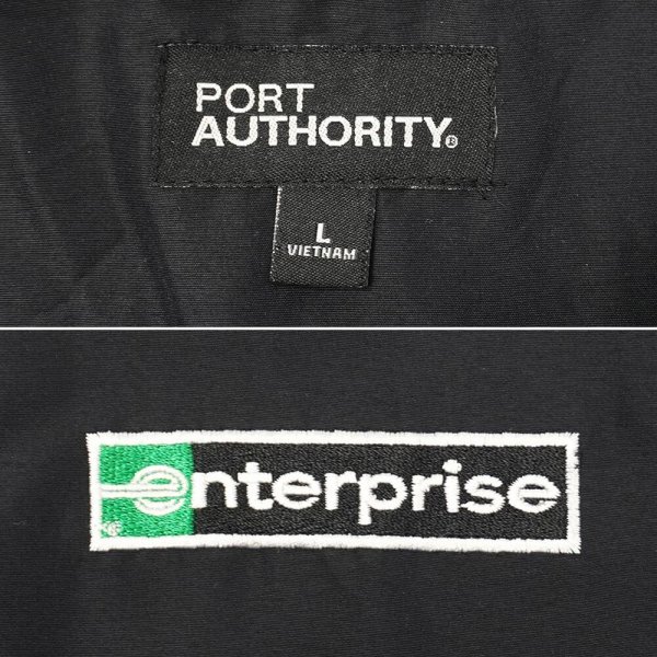 画像2: 00's Port Authority フリースライナージャケット "企業ロゴ刺繍" (2)