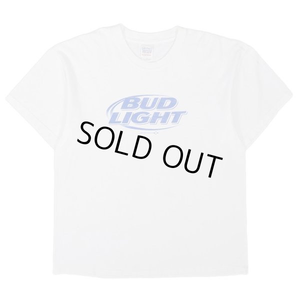 画像1: 00's BUD LIGHT ロゴプリント Tシャツ (1)