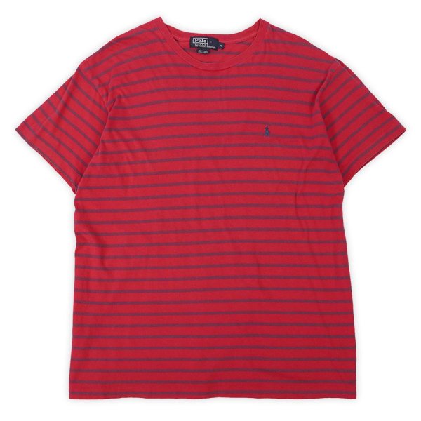 画像1: 90's Polo Ralph Lauren マルチボーダーTシャツ (1)