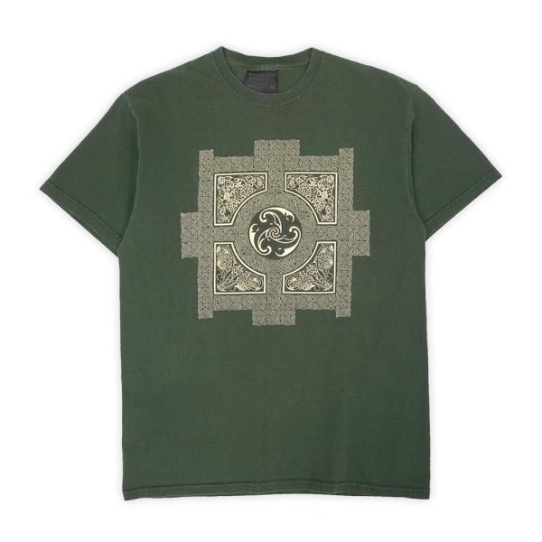 画像1: 00's Keltic Designs by Jen Delyth プリントTシャツ "GREEN" (1)