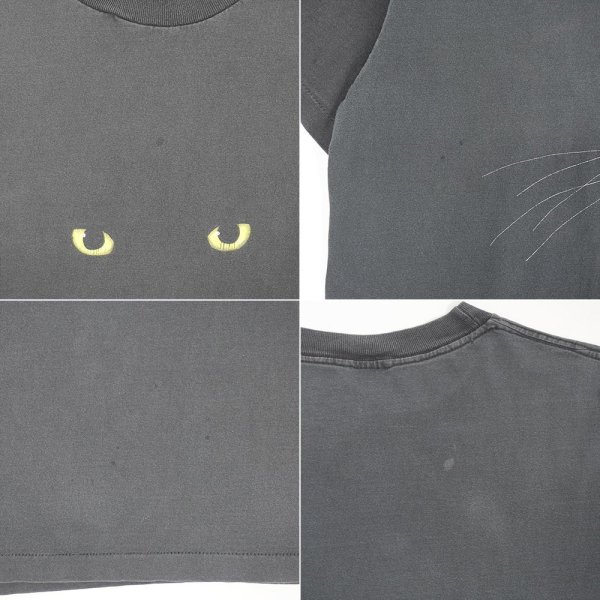 画像4: 90's unknown プリントTシャツ “Black Cat Eye” (4)