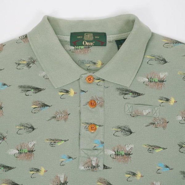 画像3: 90's ORVIS 総柄 ポロシャツ (3)