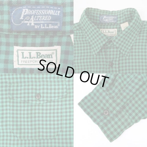 画像3: 80's L.L.Bean ギンガムチェック柄 ワークシャツ "PROFESSIONALLY ALTERED / MADE IN USA" (3)
