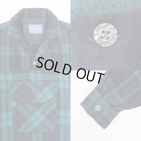 画像4: 60's BELLMONT オープンカラー ウールシャツ (4)