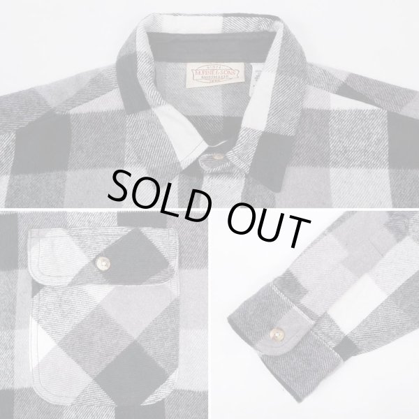 画像4: 90's FIVE BROTHER OEM ヘビーネルシャツ (4)