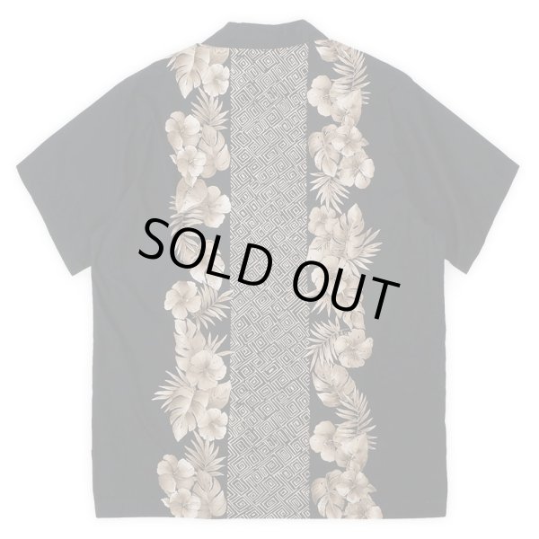 画像2: 90's CHAPS Ralph Lauren 総柄 オープンカラーシャツ “BLACK / DEADSTOCK” (2)