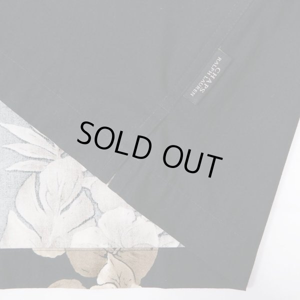 画像6: 90's CHAPS Ralph Lauren 総柄 オープンカラーシャツ “BLACK / DEADSTOCK” (6)