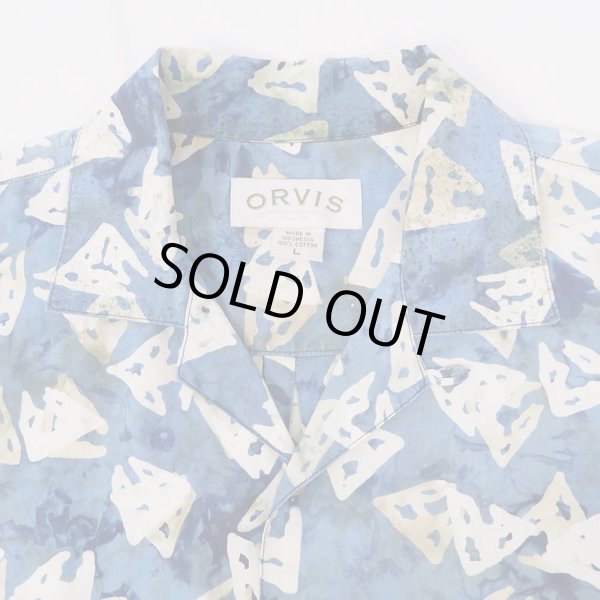 画像3: 90's ORVIS 総柄 オープンカラーシャツ (3)