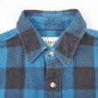 画像3: 90's ST.JOHN'S BAY ヘビーネルシャツ "Blue × Black Plaid" (3)