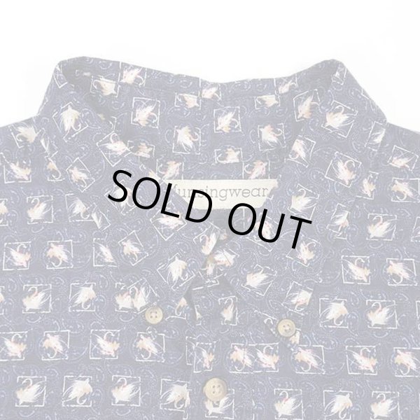 画像3: 00's Munsingwear 総柄 ボタンダウンシャツ (3)