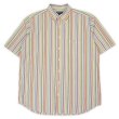 画像1: 90-00's LANDS' END S/S シアサッカーボタンダウンシャツ (1)