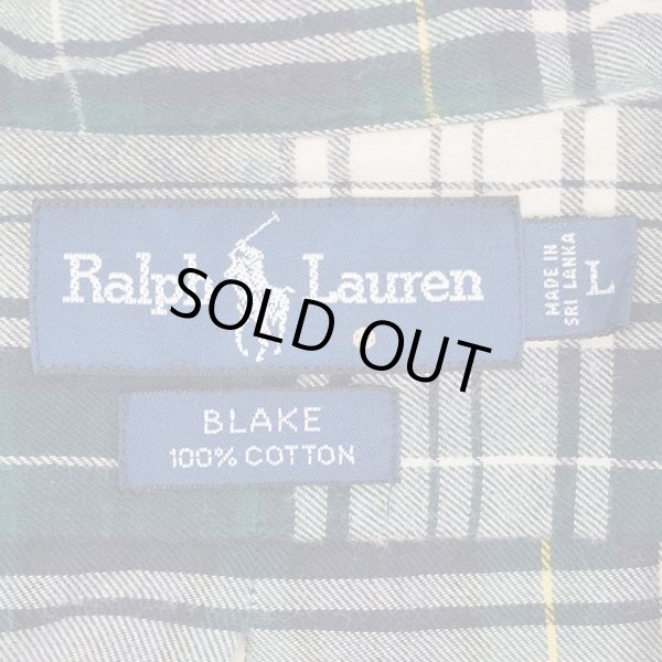 画像2: 90's Polo Ralph Lauren フランネル ボタンダウンシャツ "BLAKE" (2)
