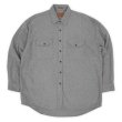 画像1: Late 90's ST JOHN'S BAY シャモアクロス ワークシャツ "GRAY" (1)
