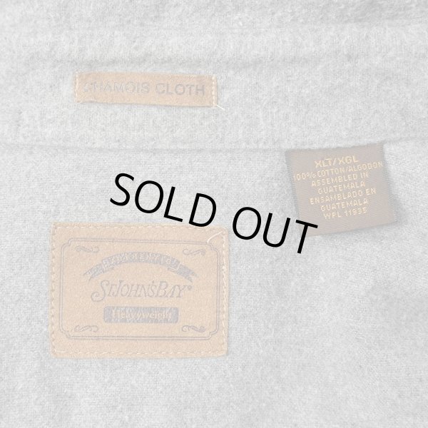 画像2: Late 90's ST JOHN'S BAY シャモアクロス ワークシャツ "GRAY" (2)